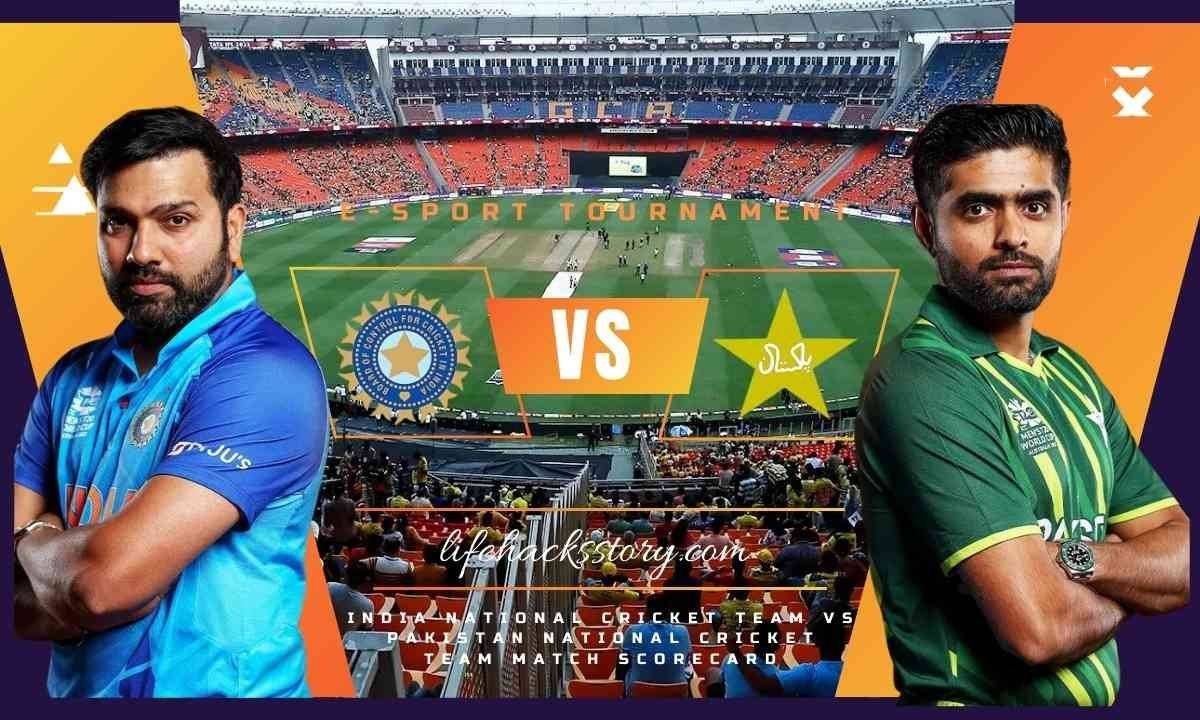 India National Cricket Team vs Pakistan National Cricket Team Match Scorecard, Timeline, Players and more!