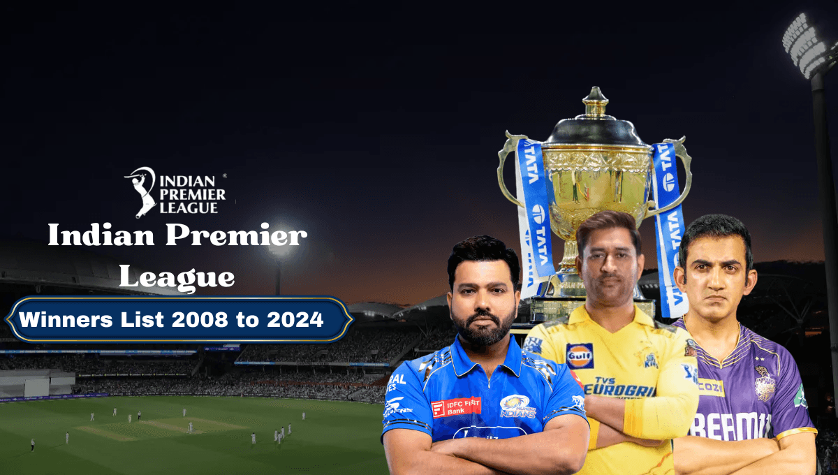 IPL Winners List from 2008 to 2024