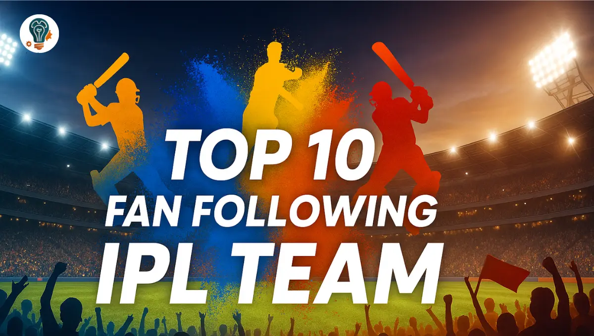 Top 10 Fan Following IPL Teams Most Popular IPL Teams