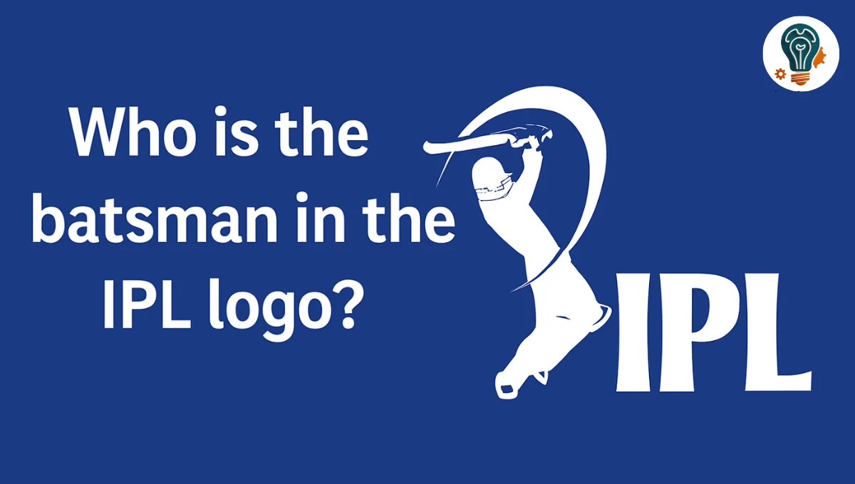 Who is the Batsman in the IPL Logo